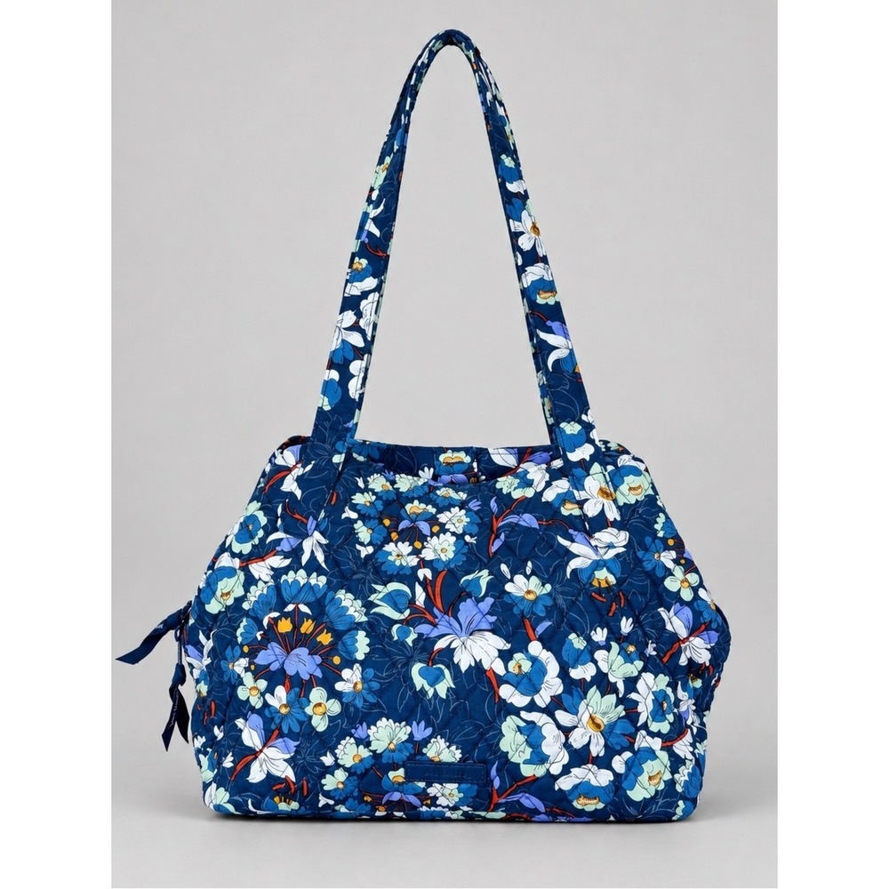 Vera Bradley Floral Bursts Triple Compartment Shoulder Bag Quilted Retired Boho